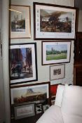 Large print 'The Defence of Rorkes Drift', three limited edition prints including Durham,