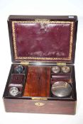 Victorian brass bound vanity box