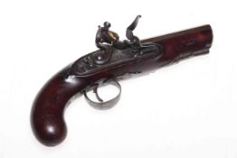 Early 19th Century flintlock pistol, signed Calverts, Leeds,