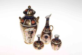 Four Royal Crown Derby Imari vases