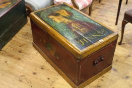 Painted trunk 'Anne',