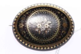 19th Century pique brooch