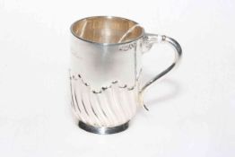 Victorian silver mug,