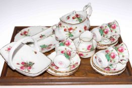 Collection of Hammersley 'Grand Mothers Rose' teaware