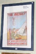 WWII interest: Censorship poster,