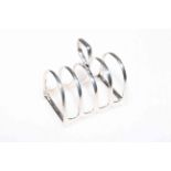 Silver toast rack,