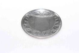 Liberty & Co. Tudric pewter dish, designed by Archibald Knox, no.