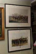 Two engravings of Light Dragoons