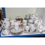 Collection of various teaware, Aynsley vases,