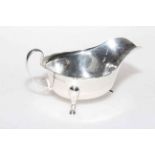 Silver sauce boat,