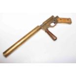 WWII brass line throwing pistol,