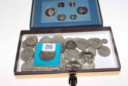 US 1987 Prestige set and other coins