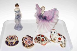 Two Royal Doulton figures 'Harmony' and 'Isadora',
