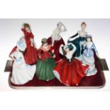 Collection of seven Royal Doulton figurines