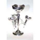 Large Edwardian silver-plated epergne