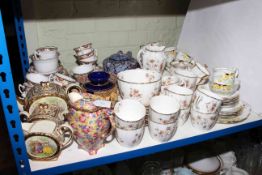 Royal Winton 'Royalty' teapot and water jug,