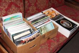Three boxes of auction catalogues