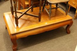 Large Chinese rectangular low centre table