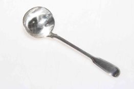 Victorian silver sauce ladle,