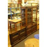 Old Charm four door cabinet bookcase,