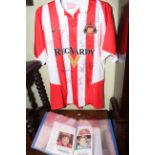 Signed Sunderland shirt and collection of signed photographs