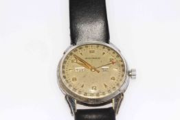 Movado 1960's triple date watch