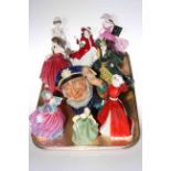 Six Royal Doulton figures,