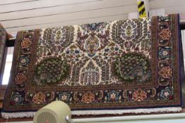 Hand made Persian rug 2.04 by 1.