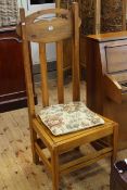 Charles Rennie Mackintosh style high backed side chair