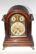 19th Century mahogany bracket clock,