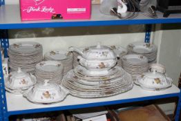 Extensive collection of Booths semi porcelain dinnerware