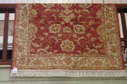 Ziegler rug with a red ground 1.90 by 1.