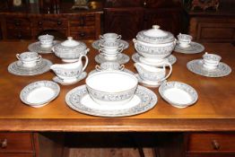 Wedgwood Florentine six place dinner service with tureens and serving dishes,
