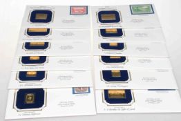 Folder of Gold Leaf first day covers
