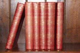Six volumes of a Picturesque History of Yorkshire