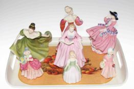 Collection of seven Royal Doulton figures