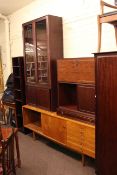 Vintage Vanson teak sideboard, ladder rack units,