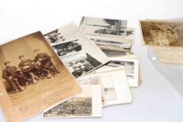 WWI German Military postcards and Albumen photograph