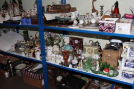 Large collection of glass, china, Ringtons,