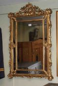 Rectangular gilt framed marginal mirror,