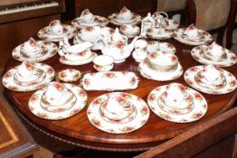 Large Royal Albert Old Country Roses tea and dinner service,