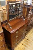 Early 20th Century four drawer mahogany chest and mahogany dressing mirror (2)