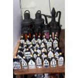 Delft model houses Bols miniatures, Chinese caddies,
