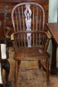 19th century Windsor chair with pierced splat back