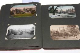 Album of approximately 100 vintage Darlington postcards
