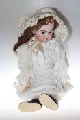 Large bisque head doll