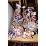 Collection of Imari wares, plates,