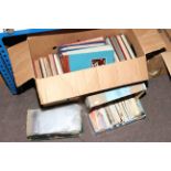 Collection of stamp albums and stamps, collection of postcards etc.