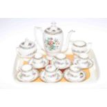 Coalport Ming Rose coffee set