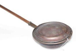 Copper Victorian warming pan